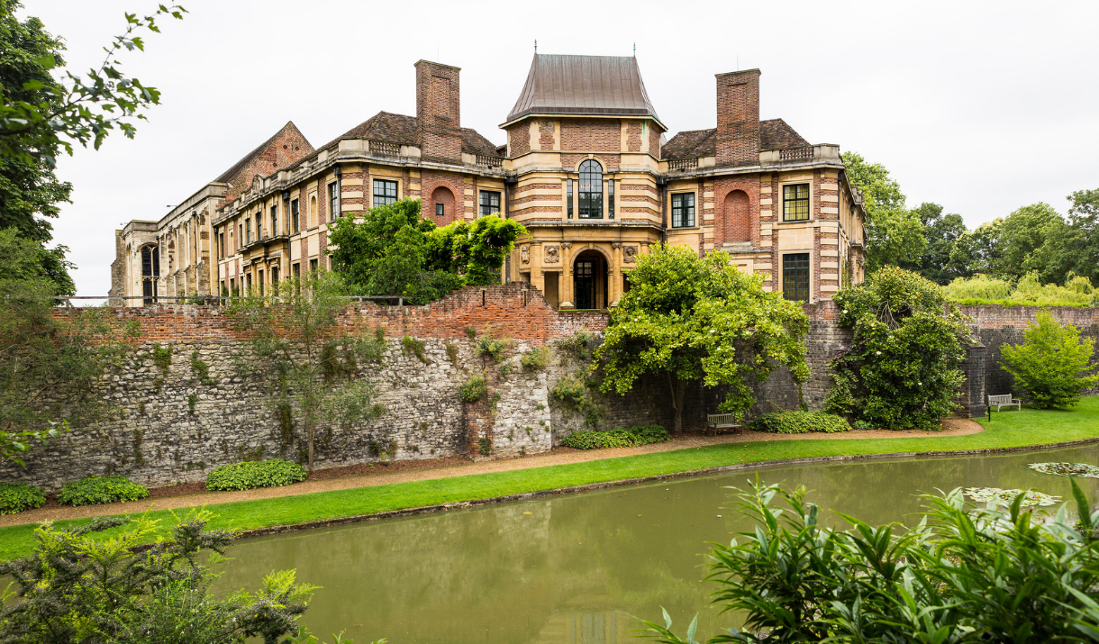 The moat outside Eltham Palace.